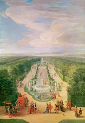 Perspective View of the Grove from the Galerie des Antiques at Versailles